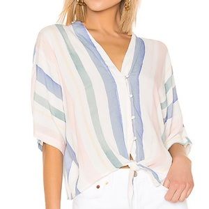 Rails Thea Button Down Watercolor Stripe